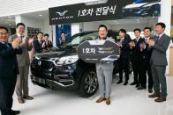 쌍용차, G4 렉스턴 1호차 전달식 개최