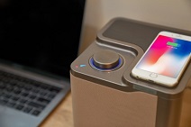 테크노니아, 핸드폰 무선충전 가능한 블루투스 스피커 ‘사운드홀 무선큐브박스’ 출시