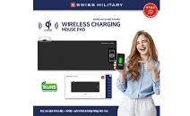 맥스컴코리아, 신개념 SWISS MILITARY 무선 고속 충전 3in1 커넥터 내장 마우스 장패드 출시