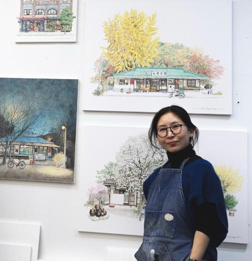 사라지는 풍경을 붙잡는 손 - 이미경 작가의 ‘구멍가게’가 기록한 시간의 온기