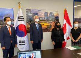 캐나다 최초 對한국 여성 경제사절단 화상 발대식 참관기