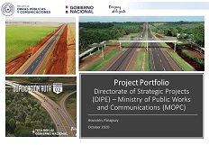 파라과이 건설교통부 2020 프로젝트 발표