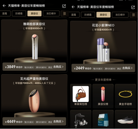 중국 가정용 미용기기 시장: 티몰 베스트셀러와 ‘홈뷰티’ 트렌드 분석