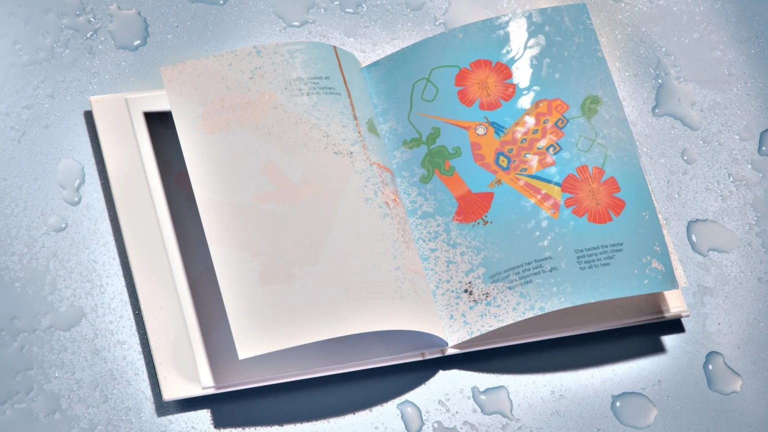 물에 젖어야 읽을 수 있는 책