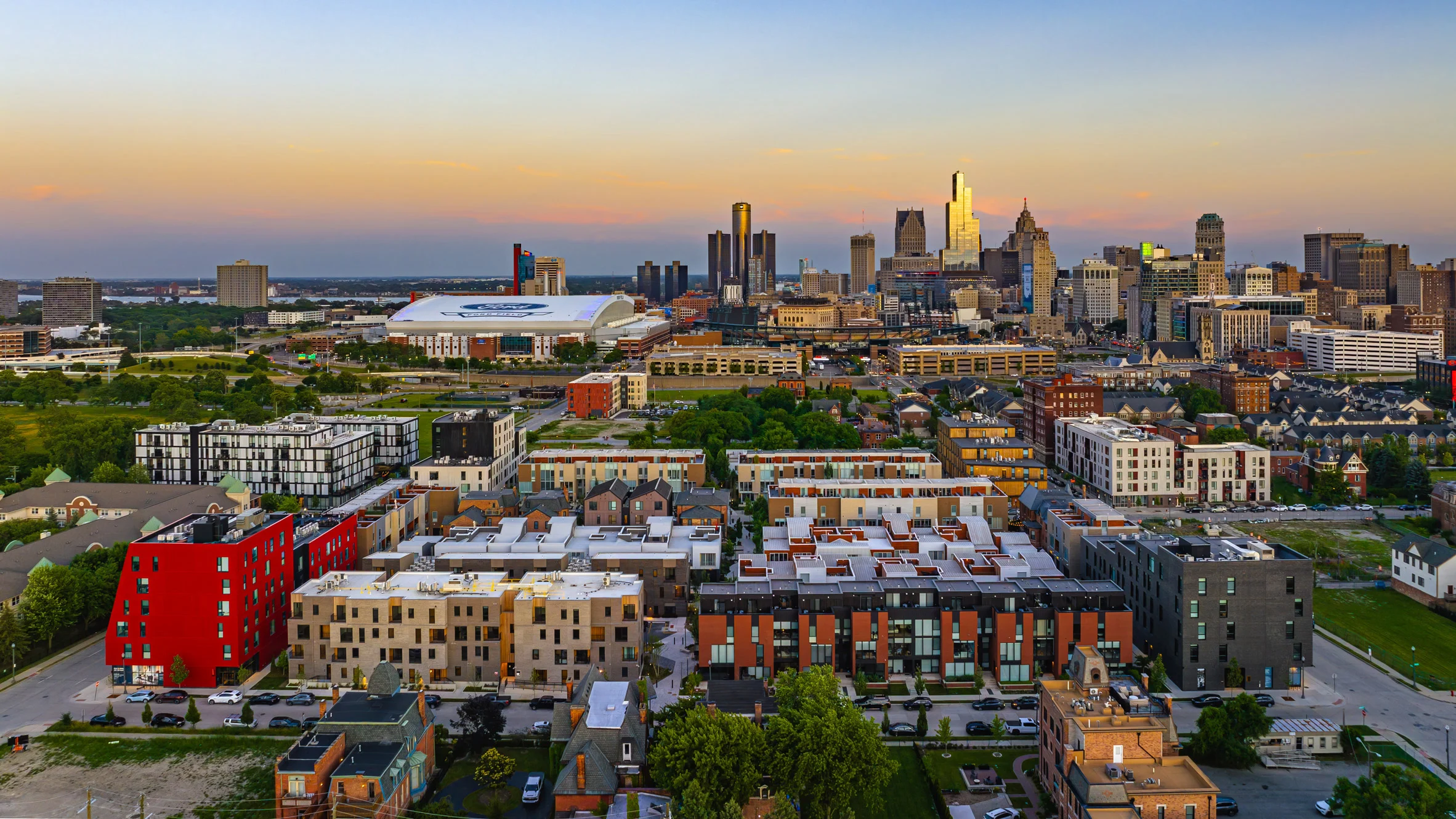 디트로이트의 LOHA, Studio Dwell 및 더욱 완벽한 23개 건물로 구성된 동네