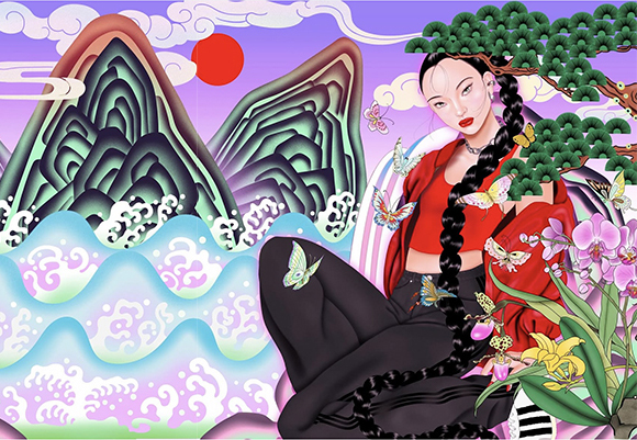 판타지 속에 흐르는 동양의 미학, Miki Kim