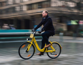 거치대없는 자전거 공유 플랫폼 오포 ofo, 영국 리뷰