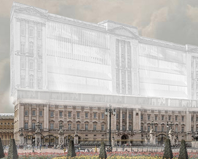 런던 주택 위기의 개념적 해결책: 버킹엄 궁전 Co-Living 증축 프로젝트