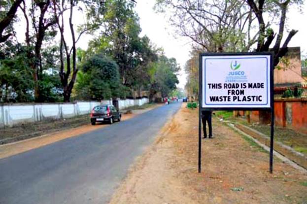 Image result for plastic road india