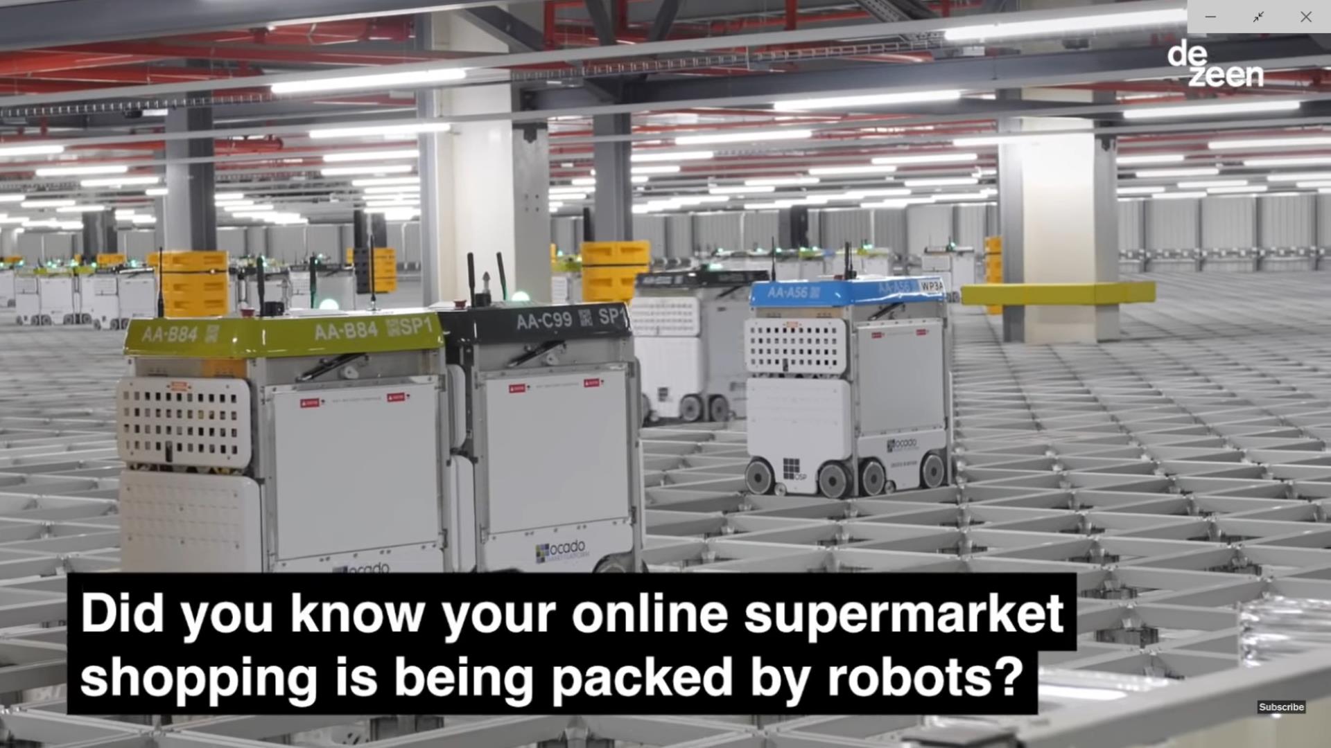 온라인쇼핑 물류센터 포장을 담당하는 로봇군단