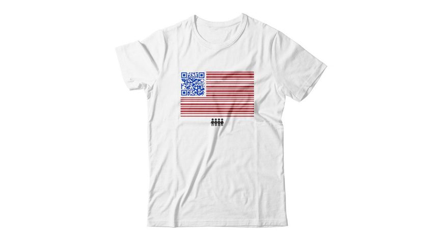 미국 반총기단체, QR 코드 티셔츠 제작해 투표인 등록유도