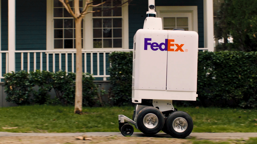 페덱스, 근거리 당일배송을 위한 자율주행 로봇 개발