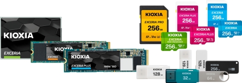 키옥시아, 새로운 브랜드의 소비자 제품 포트폴리오(마이크로SD/SD 메모리 카드, USB 메모리, SSD) 출시 발표