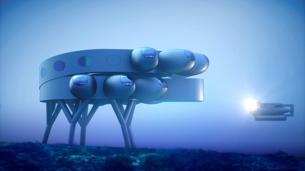 이브 베하, 온실갖춘 바닷속 연구소 설계