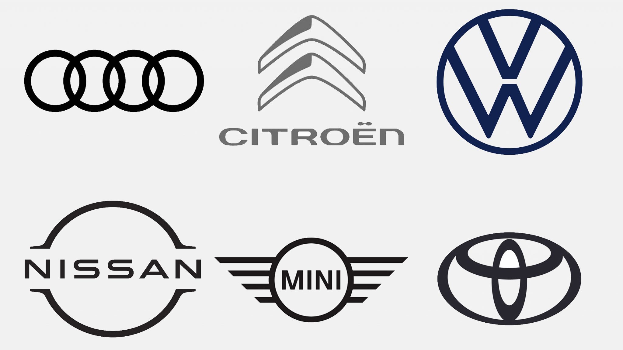 글로벌 자동차브랜드들, 디지털시대맞춰 플랫 로고로 귀환