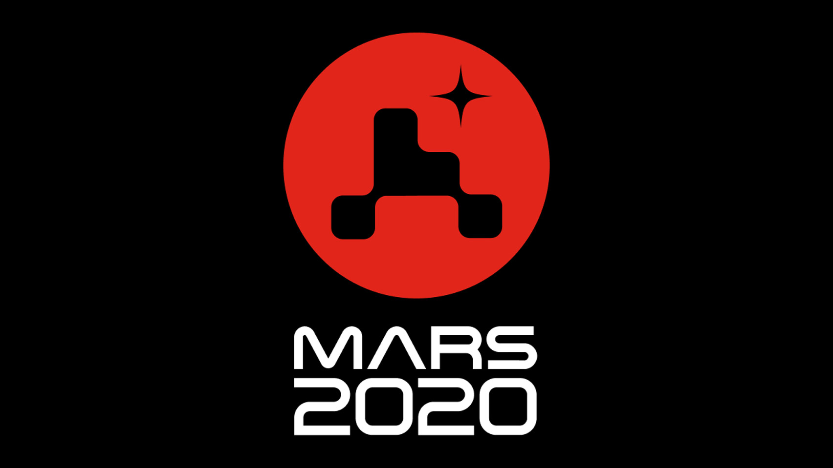NASA 마스 2020 미션을 위한 미니멀 플랫 로고