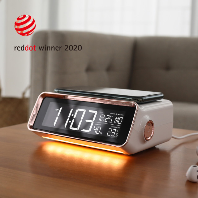 무아스, 2020 레드닷 디자인 어워드 선정 ‘무선충전 무드등 시계’ 출시